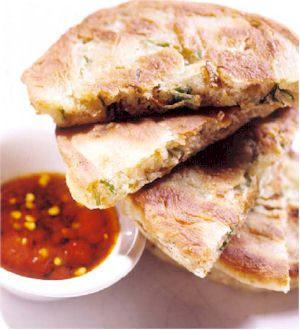 Scallion Pancakes - Spring Onion Hotcake Recipe